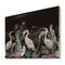 Designart - Chinoiserie With Birds and Peonies III - Traditional Print on Natural Pine Wood